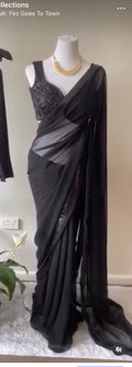 Black saree set