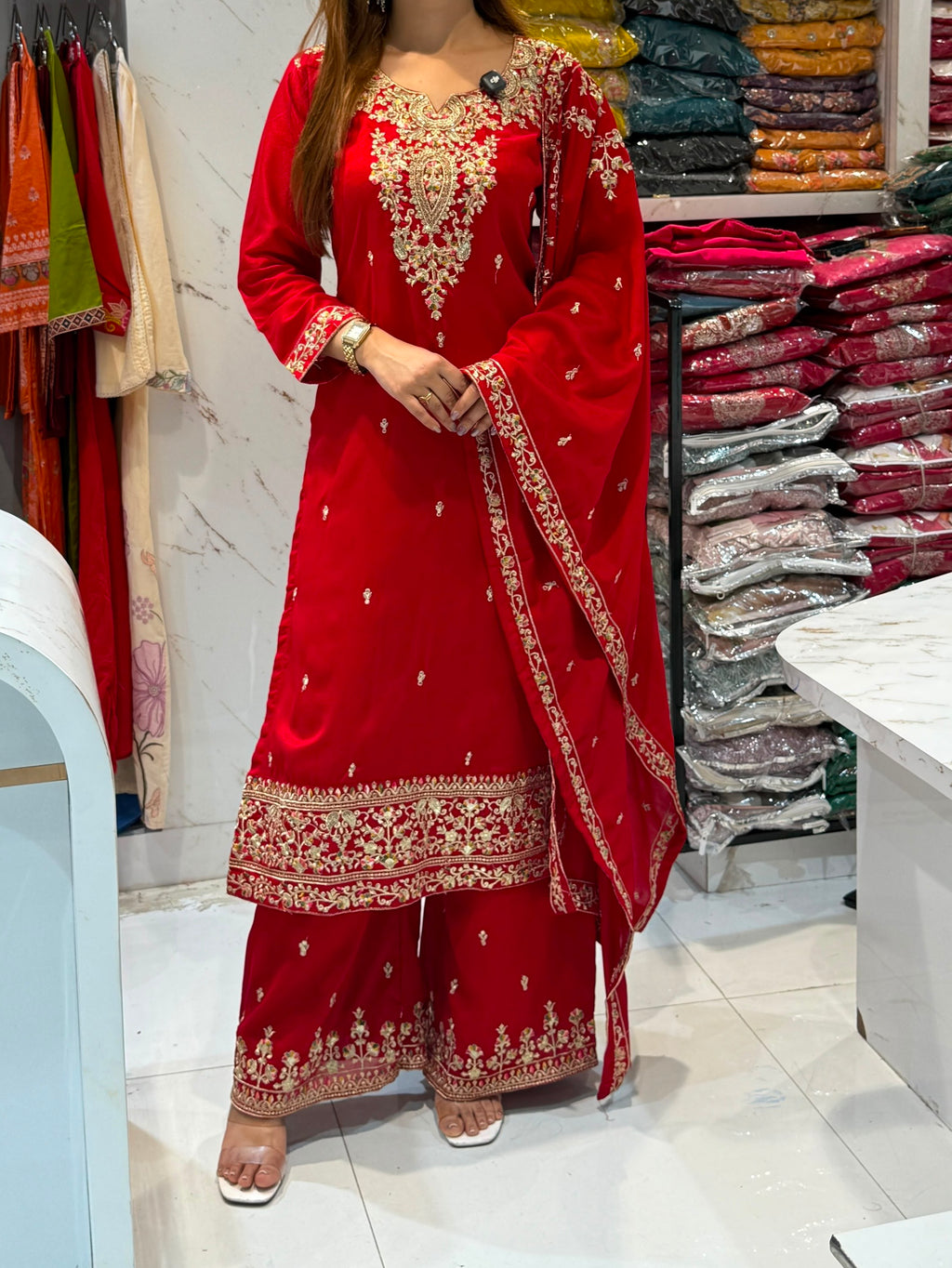 Beautiful red Kurtha