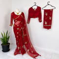 Red saree only