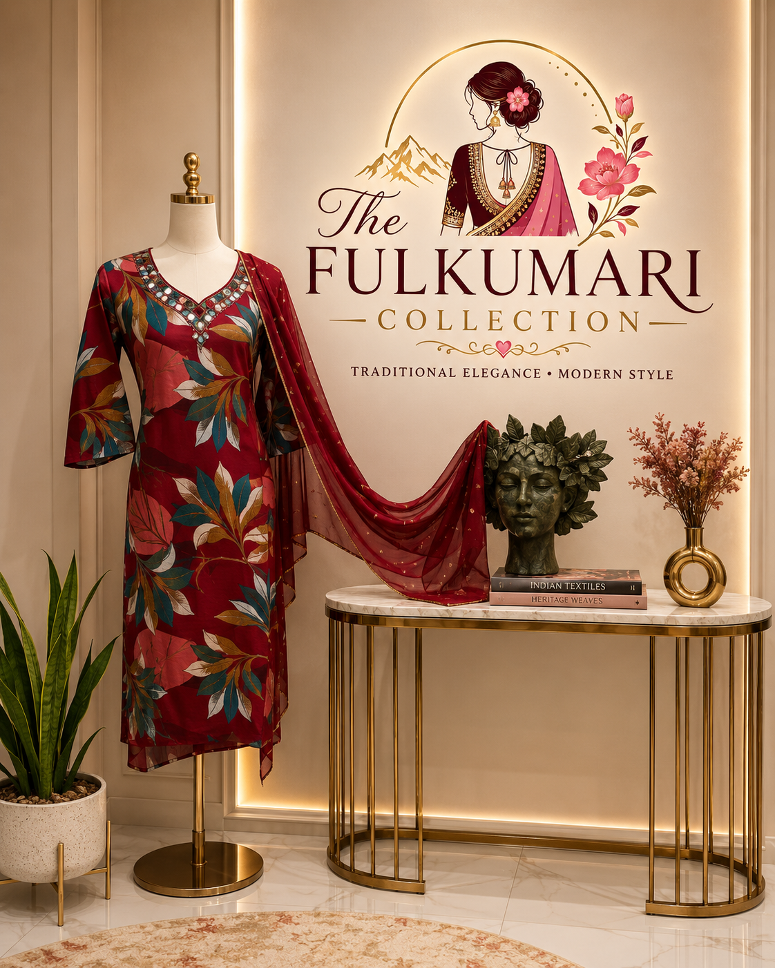 Printed Kurtha set