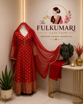Red banarasi umbrella