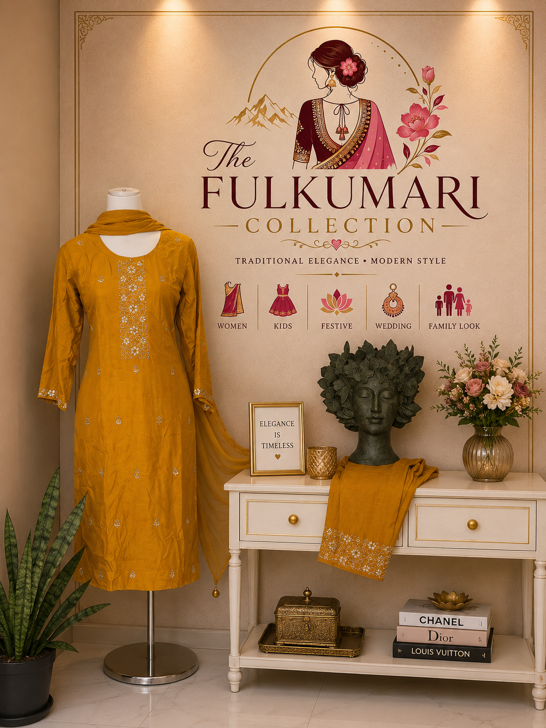 Musterd Kurtha set