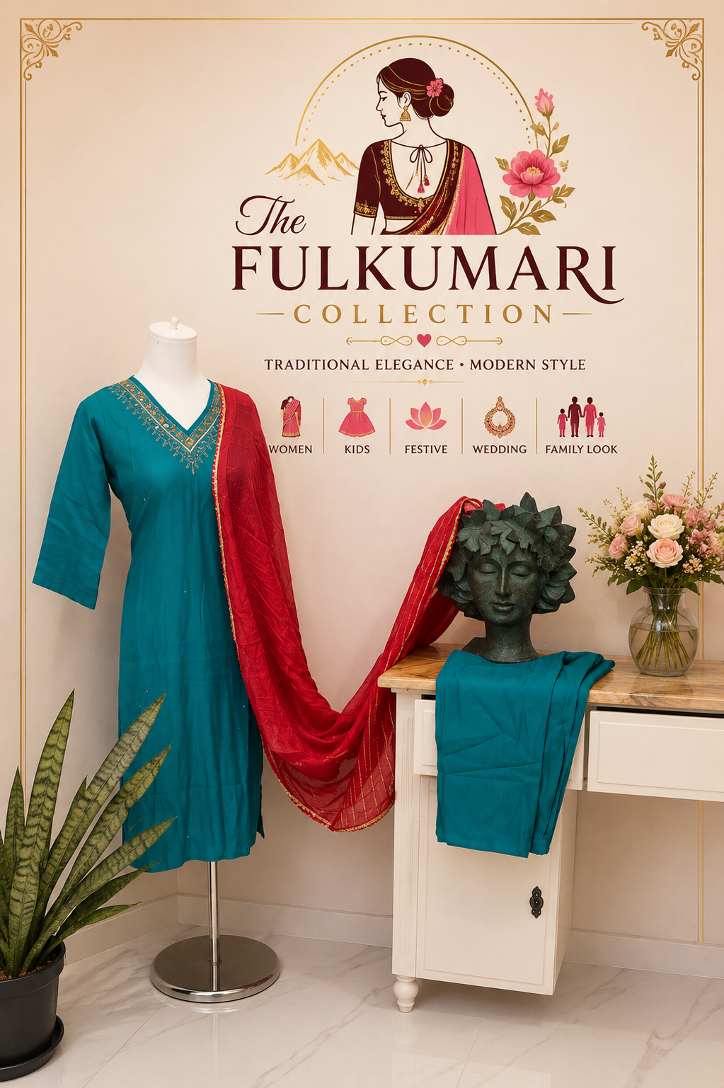 Green Kurtha