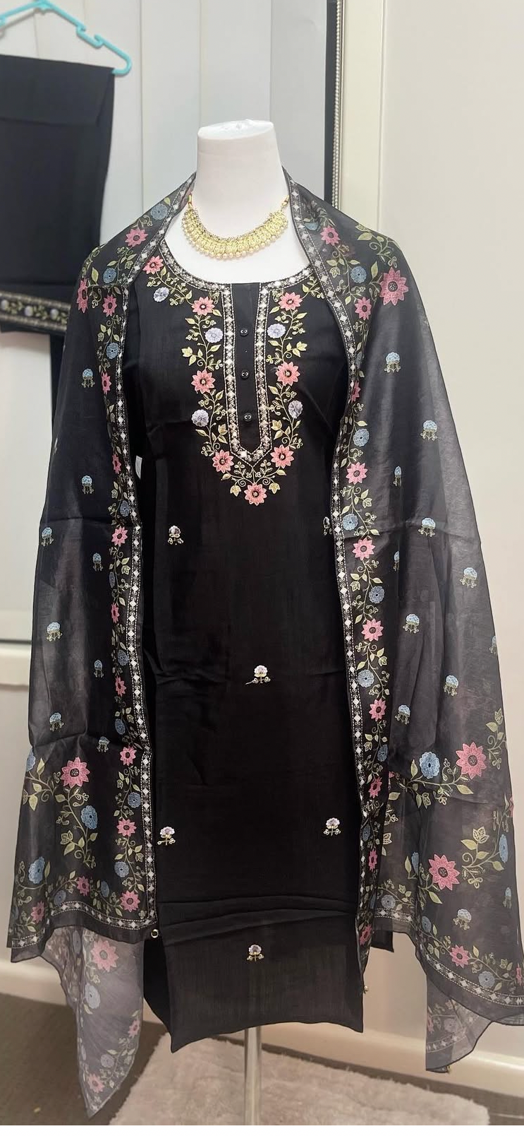 Black Kurtha set