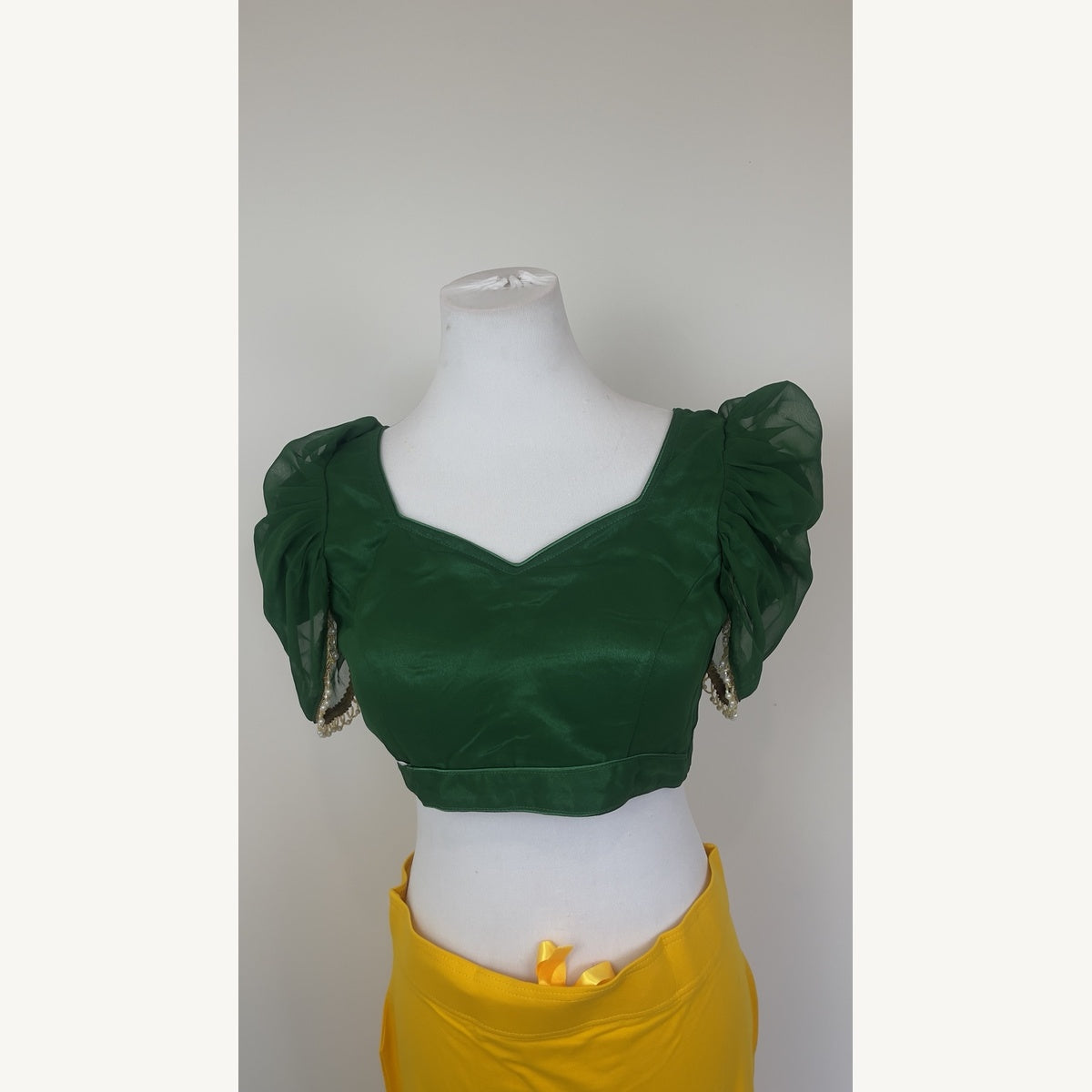 Emerald green blouse